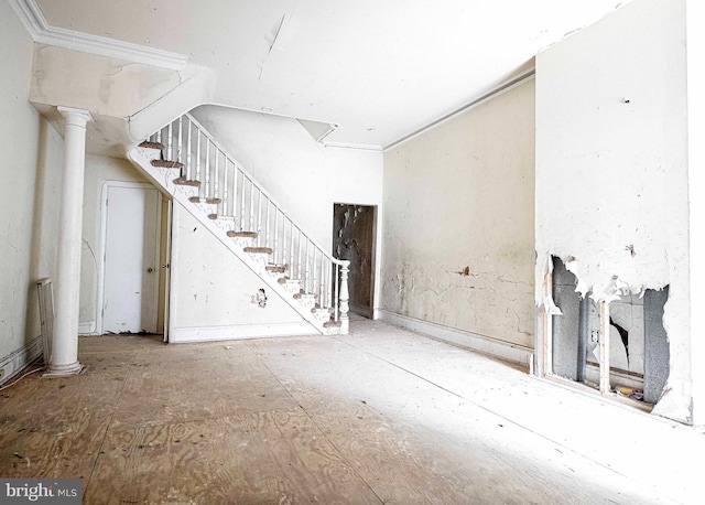 view of unfurnished living room