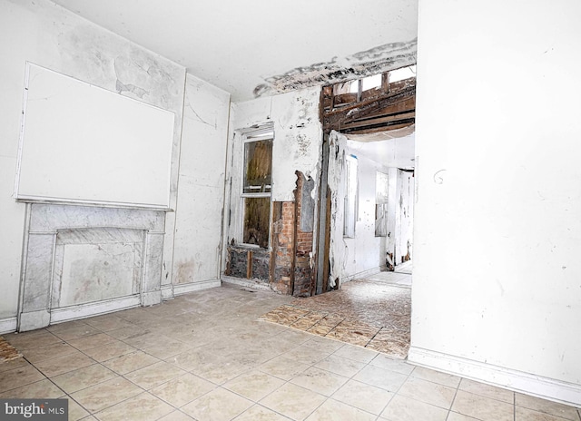 view of unfurnished living room