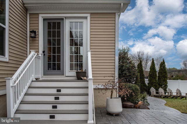 view of property entrance