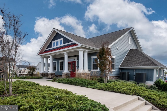 view of front of house with covered porch