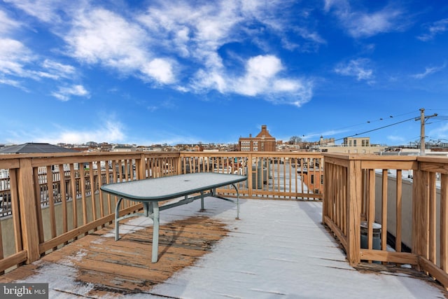 view of wooden terrace