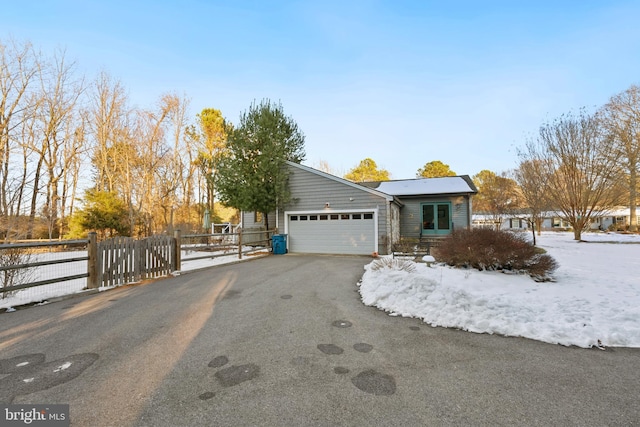 view of front of house featuring a garage