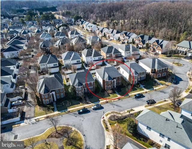 birds eye view of property