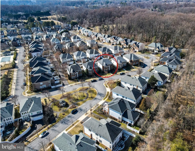 birds eye view of property