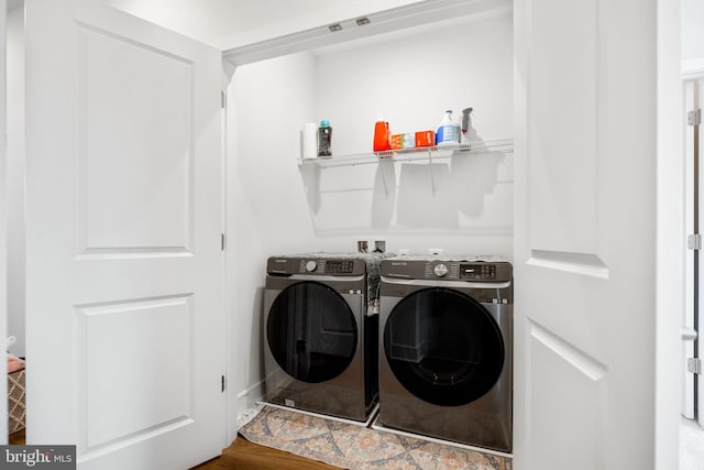 laundry area featuring washer and dryer