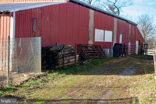 view of outbuilding