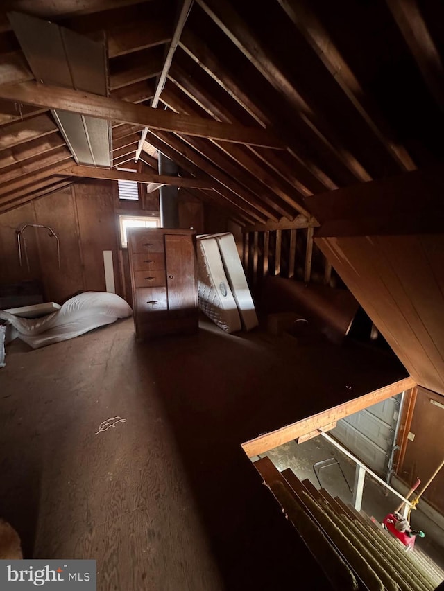 view of attic