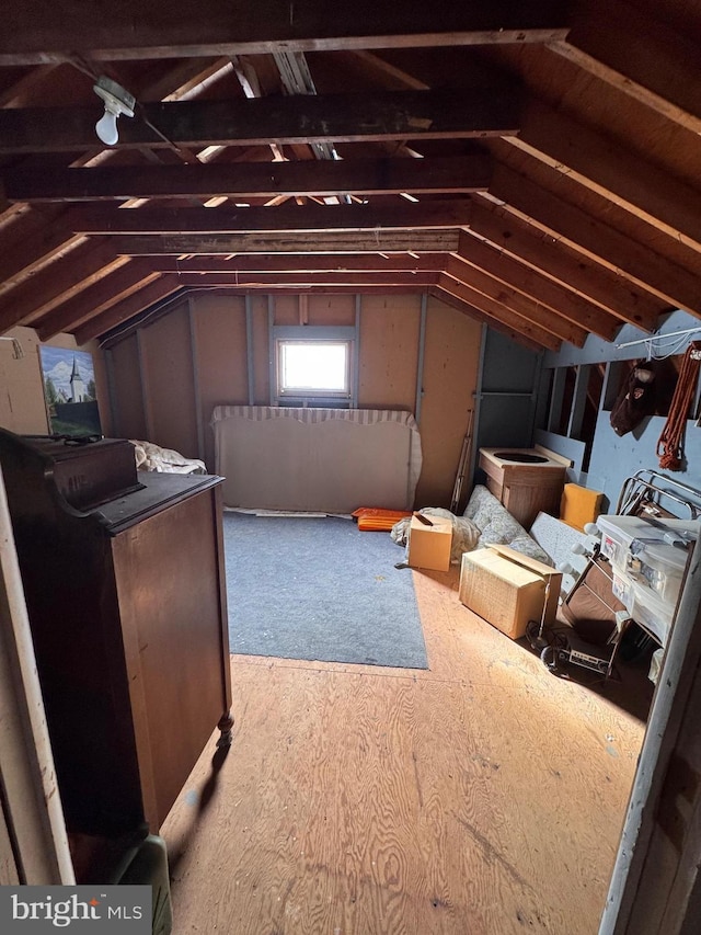 view of attic