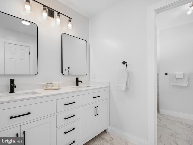 bathroom featuring vanity