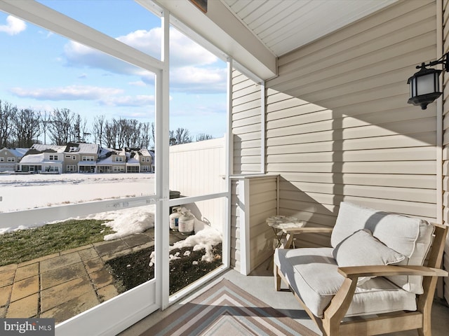 view of sunroom / solarium