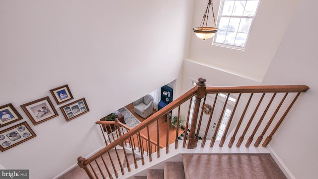 view of staircase