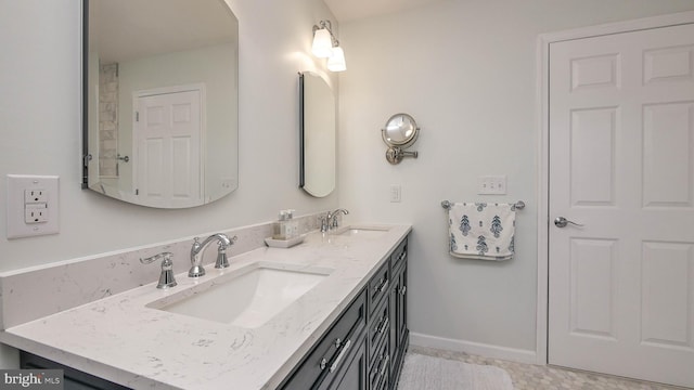 bathroom with vanity