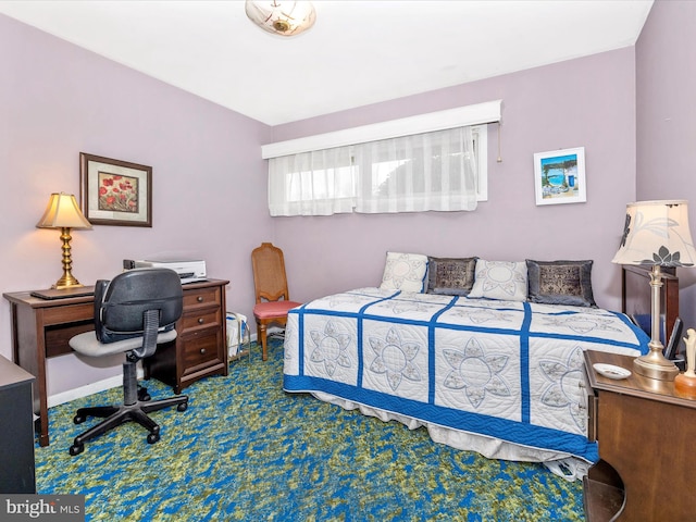 bedroom featuring carpet floors