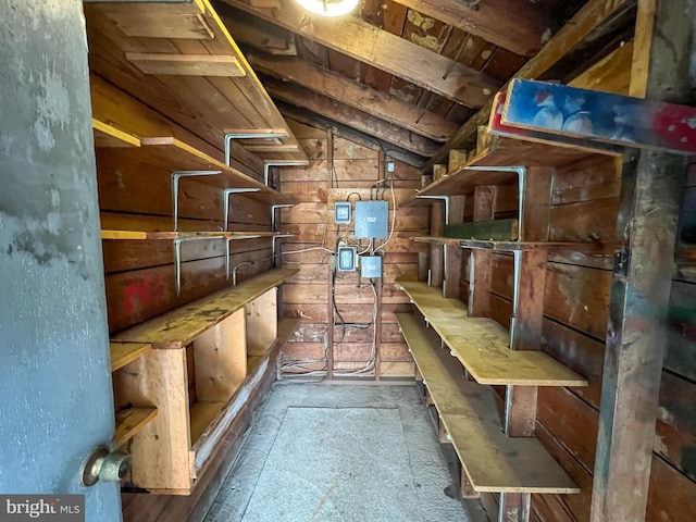 view of storage area