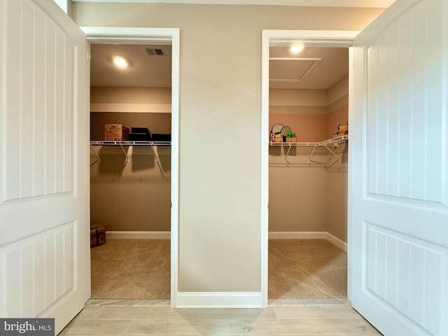 view of closet