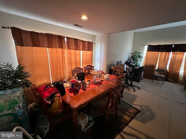 view of dining room