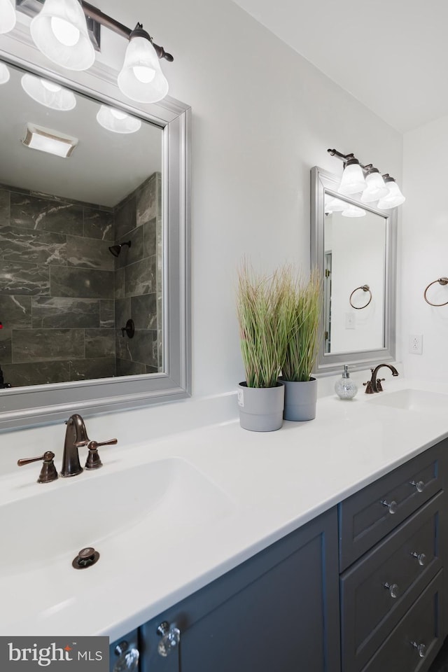 bathroom featuring vanity