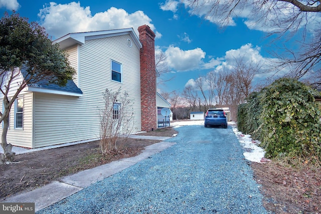 view of home's exterior