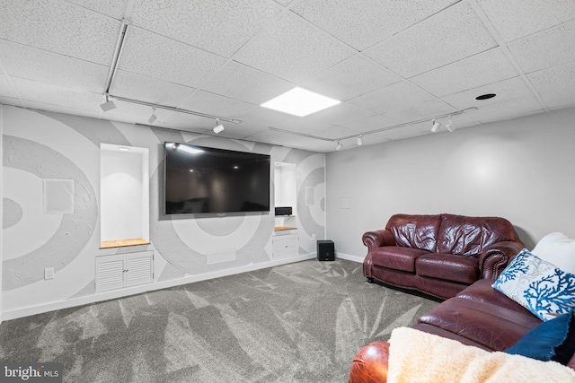 unfurnished living room featuring carpet floors