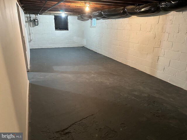 view of basement