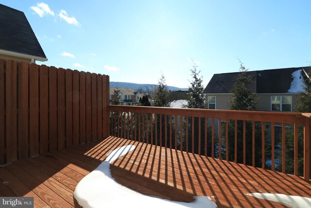 148 Gemstone Dr, Bellefonte, PA 16823 - wooden terrace featuring a mountain view