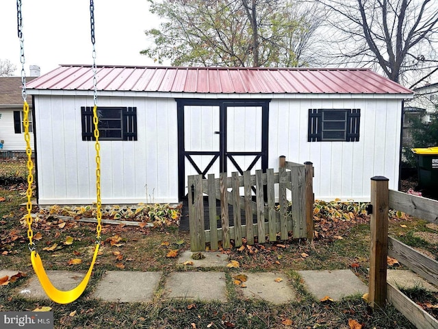 view of outbuilding