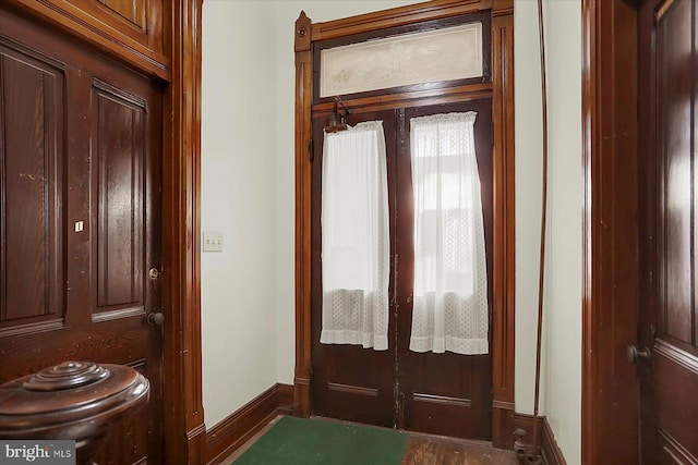 view of doorway to outside