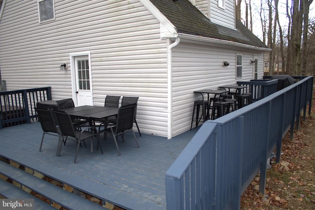 view of wooden terrace