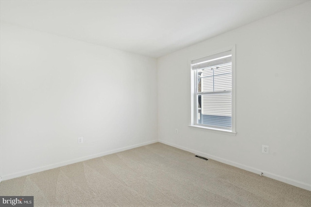 view of carpeted empty room