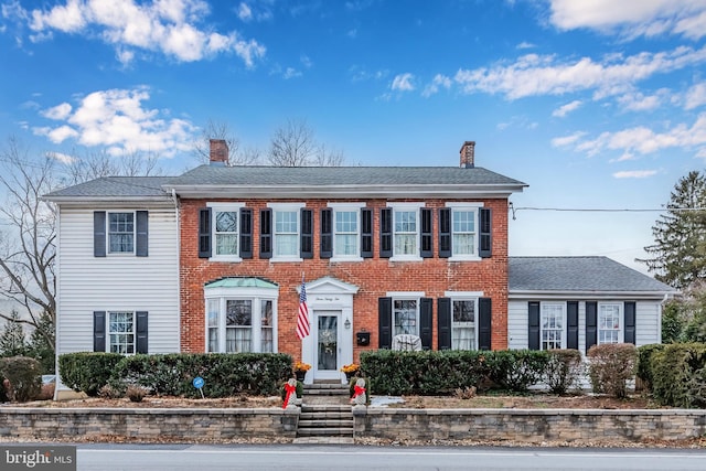 view of colonial inspired home