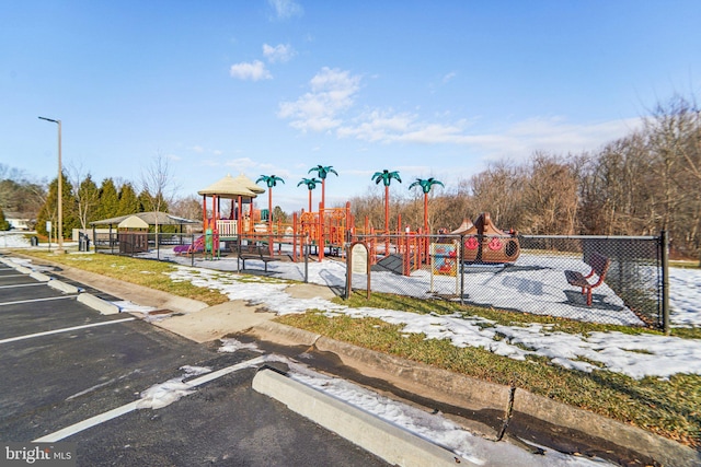 view of jungle gym