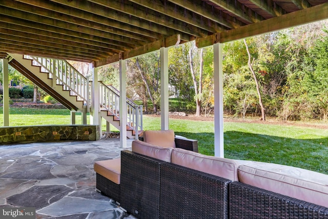 view of patio / terrace with outdoor lounge area