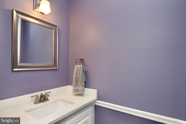 bathroom featuring vanity