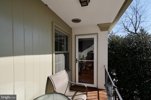 view of balcony