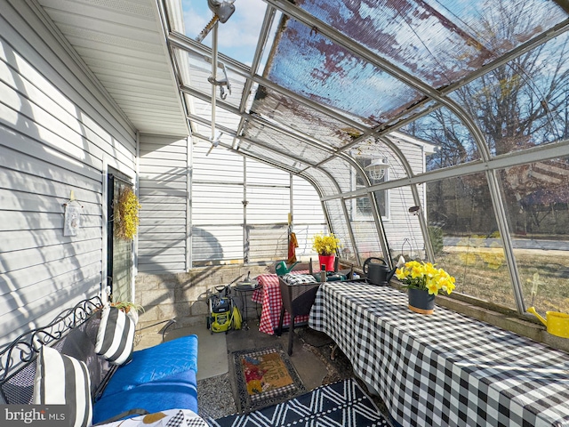 sunroom featuring a wealth of natural light