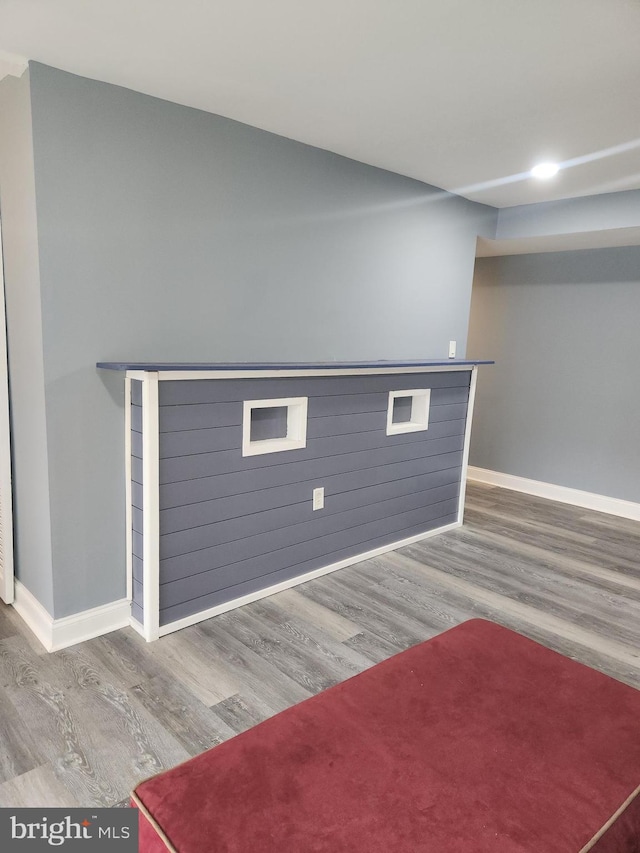 interior space featuring hardwood / wood-style flooring