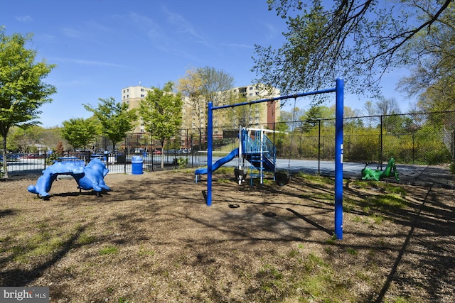 view of jungle gym