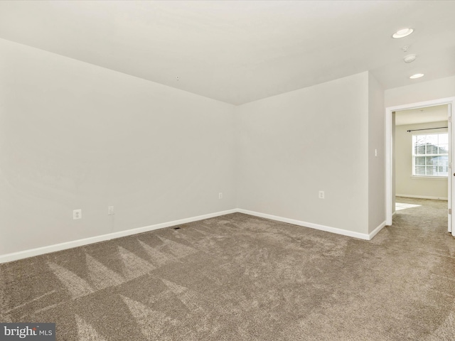 view of carpeted empty room