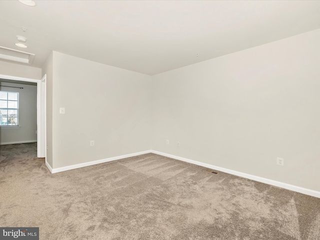 view of carpeted empty room