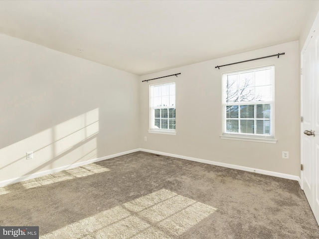 view of carpeted empty room