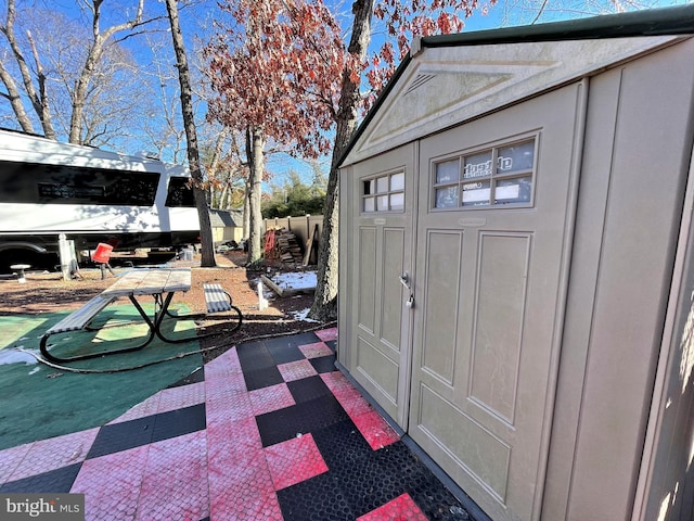 view of outbuilding