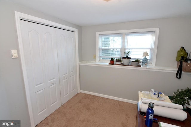 interior space with a closet