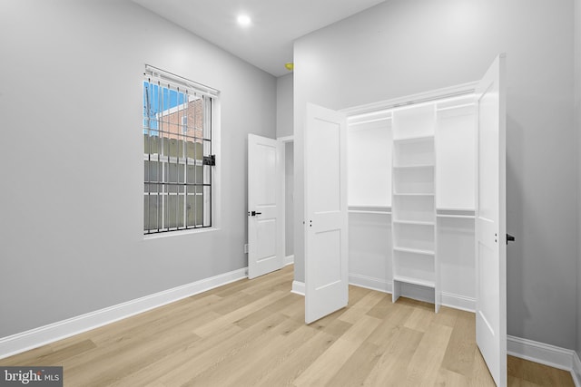 interior space featuring light hardwood / wood-style floors