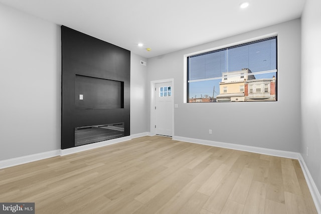 interior space featuring light wood-type flooring