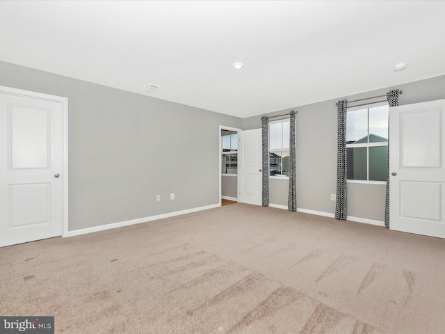 view of carpeted empty room