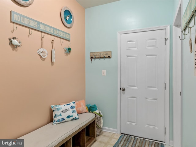 view of mudroom