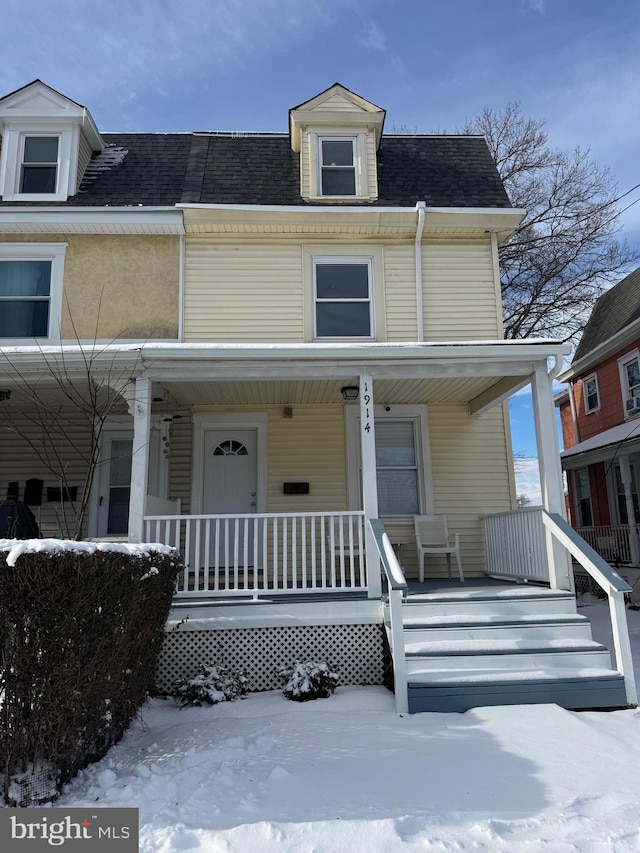 view of front of house with a porch