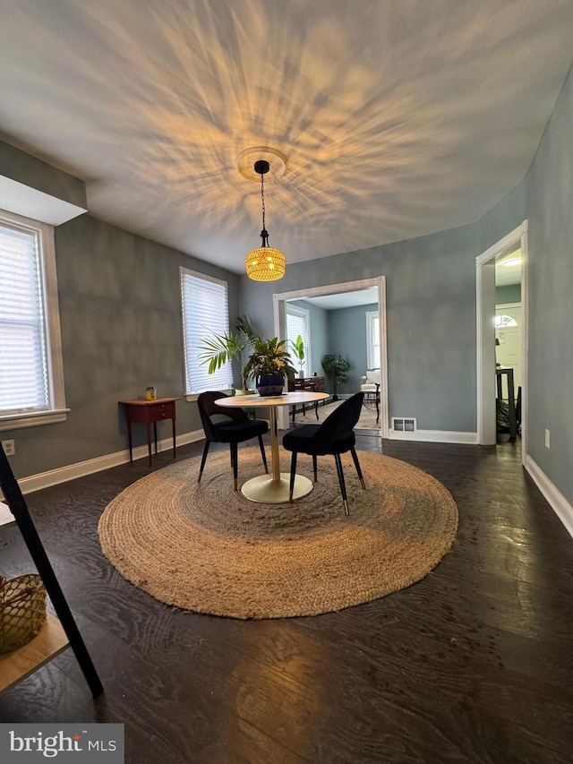 view of dining room