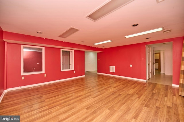 empty room featuring hardwood / wood-style floors