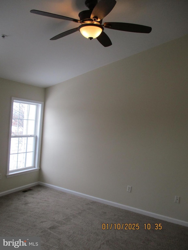 view of carpeted empty room